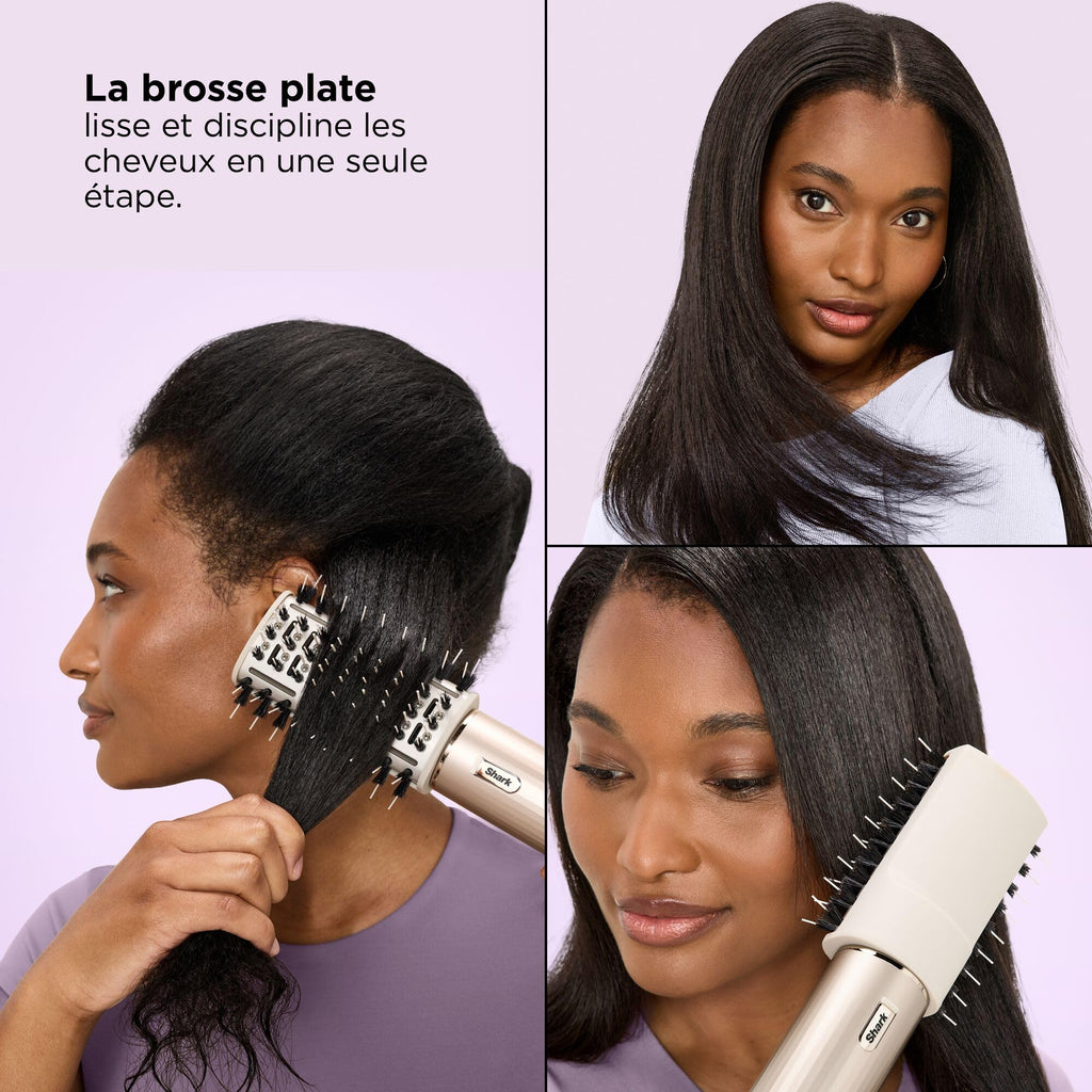 Air styler et sèche-cheveux FlexStyle HD446SLEU 5-en-1 avec boucleurs automatiques brosse plate brosse ovale diffuseur et concentrateur