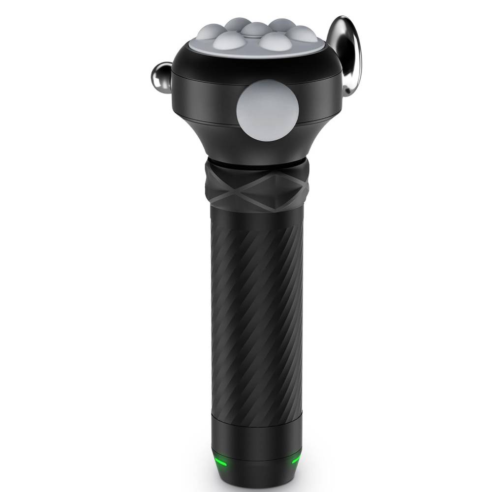 Massagepistole R1 Pro Max mit 360° Massagekopf, 5 Aufsätzen und 120 Hz Tiefengewebe-Vibration