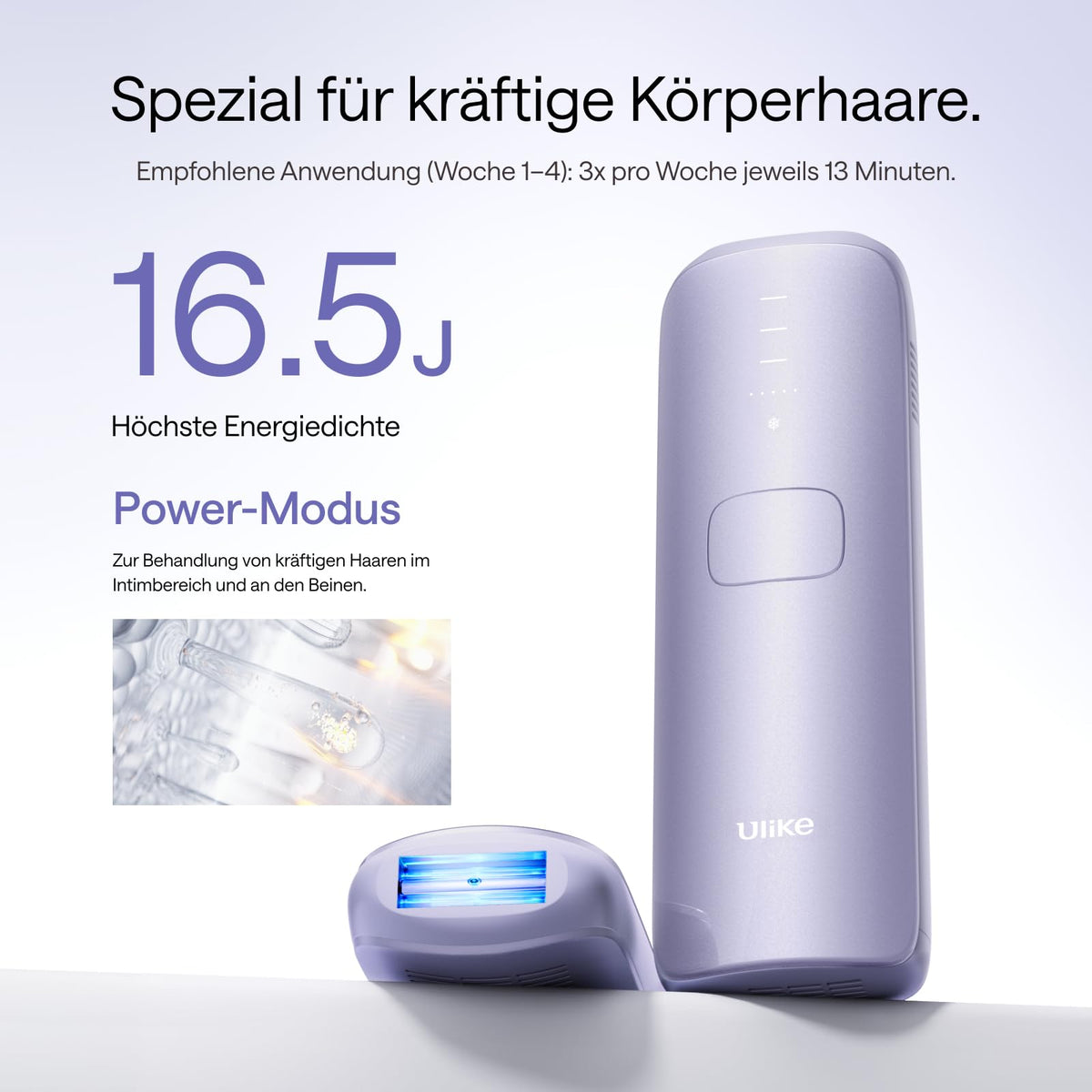 IPL Haarentfernungsgerät Gesicht Körper Saphir-Kühlung 3 Modi Auto-Modus 550–1200 nm 90 Lichtimpulse/min