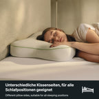 Ergonomisches Nackenkissen Recovery Pillow Plus 60x40 cm, höhenverstellbar 6–13 cm aus Memory Foam für Seiten-, Rücken- und Bauchschläfer mit