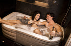 Aufblasbare Badewanne Royale für Erwachsene bis 188 cm, 255 Liter, faltbar für Indoor und Outdoor