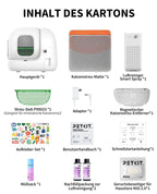 Selbstreinigende Katzentoilette Pura Max 2 mit 76 l und 7 l Abfallbehälter, XSecure Sicherheitssystem sowie App-Steuerung für mehrere Katzen
