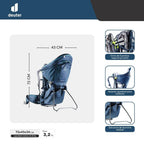 Kindertrage deuter Kid Comfort mit VariSlide-Rückenanpassung und VariFlex ECL Hüftflossen, bis 22 kg