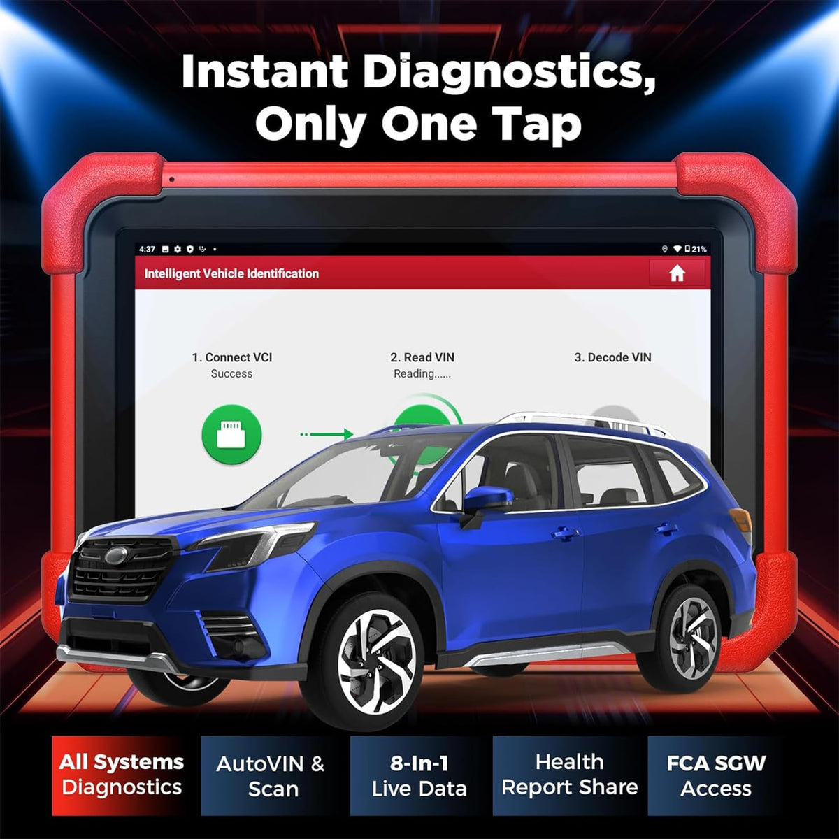OBD2 Diagnosegerät CRP919XBT mit Bluetooth, bidirektionaler Steuerung und Android 10.0