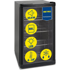 Réfrigérateur à boissons GPC1088 88L porte en verre réversible éclairage LED refroidissement statique