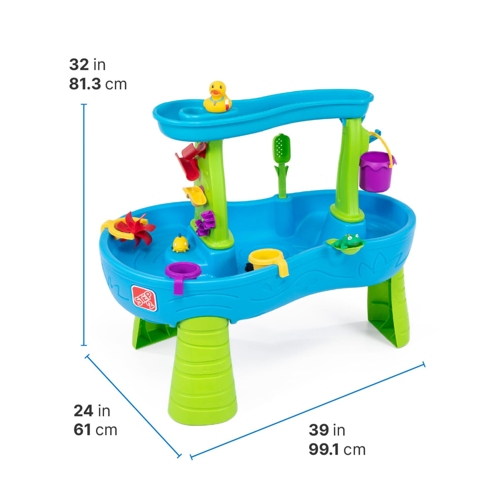 Table d'eau enfant extérieure Rain Shower Splash avec accessoires 13 pièces jeu aquatique jardin modèle 874699