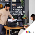 Imprimante multifonction A4 EcoTank ET-4800 Wi-Fi avec réservoirs d'encre chargeur automatique de documents et fonction impression copie scan