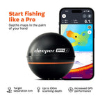 Fischfinder Echolot mit Tiefenmesser und GPS-Sender für Kajak, Boot und Eisangeln