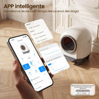 Litière chat autonettoyante automatique Pura Max 90L avec contrôle APP WiFi bac à litière pour plusieurs chats entrée basse