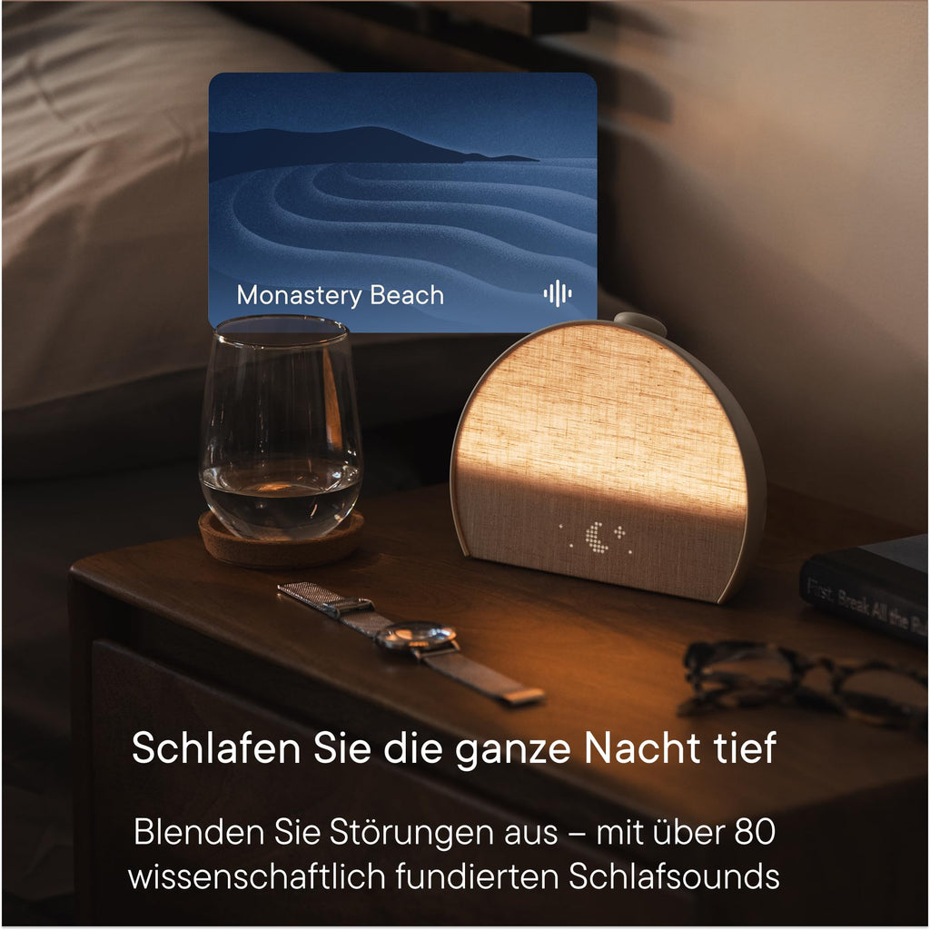 Sonnenaufgangswecker Soundmaschine Restore 3 smartes Licht über 80 Schlafklänge Bluetooth dimmbares Display Sonnenaufgangssimulation Weiß