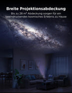 Sternenhimmel-Projektor Planetarium Galaxy mit 8 Filmdiscs, 4-Megapixel-HD-Objektiv und App-Steuerung