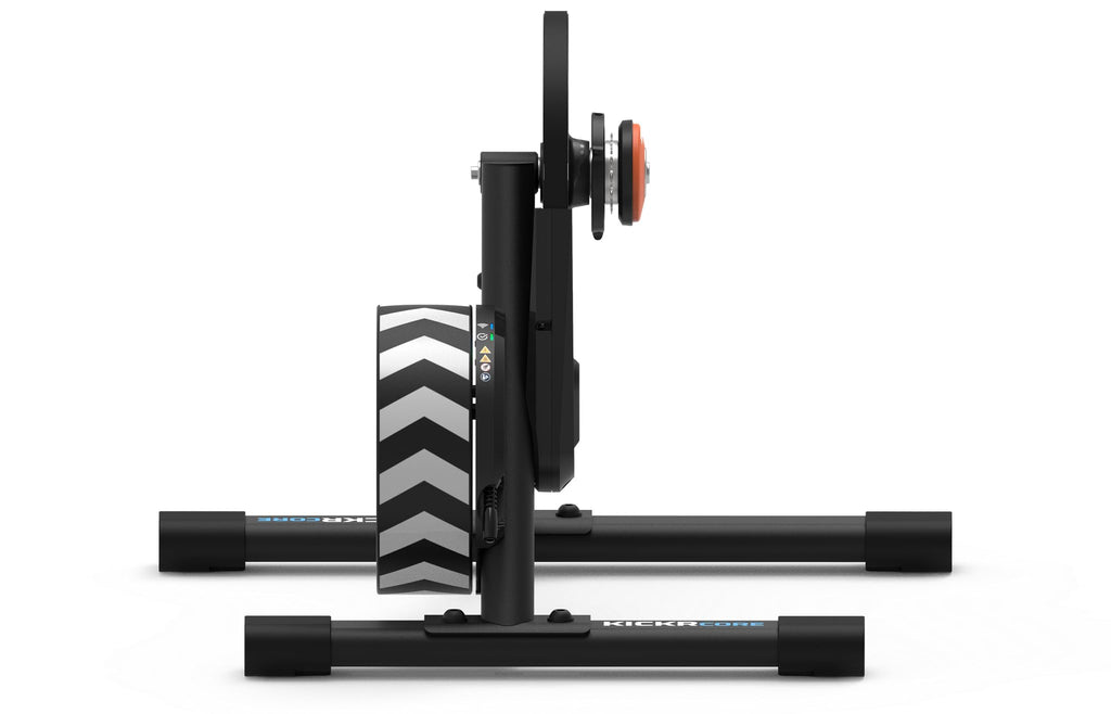 Indoor Fahrradtrainer KICKR CORE 2 mit ZWIFT COG und Click, orange Zahnrad 3. Generation, 1800 W