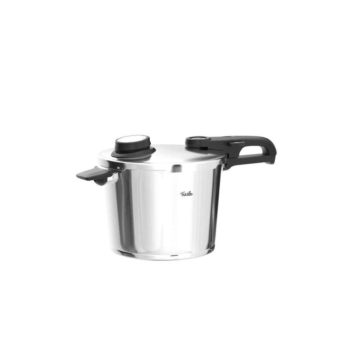 Schnellkochtopf 6 L Ø 22 cm aus Edelstahl mit 4 Garstufen inkl. Dampfgarstufe und Einsatz, induktionsgeeignet