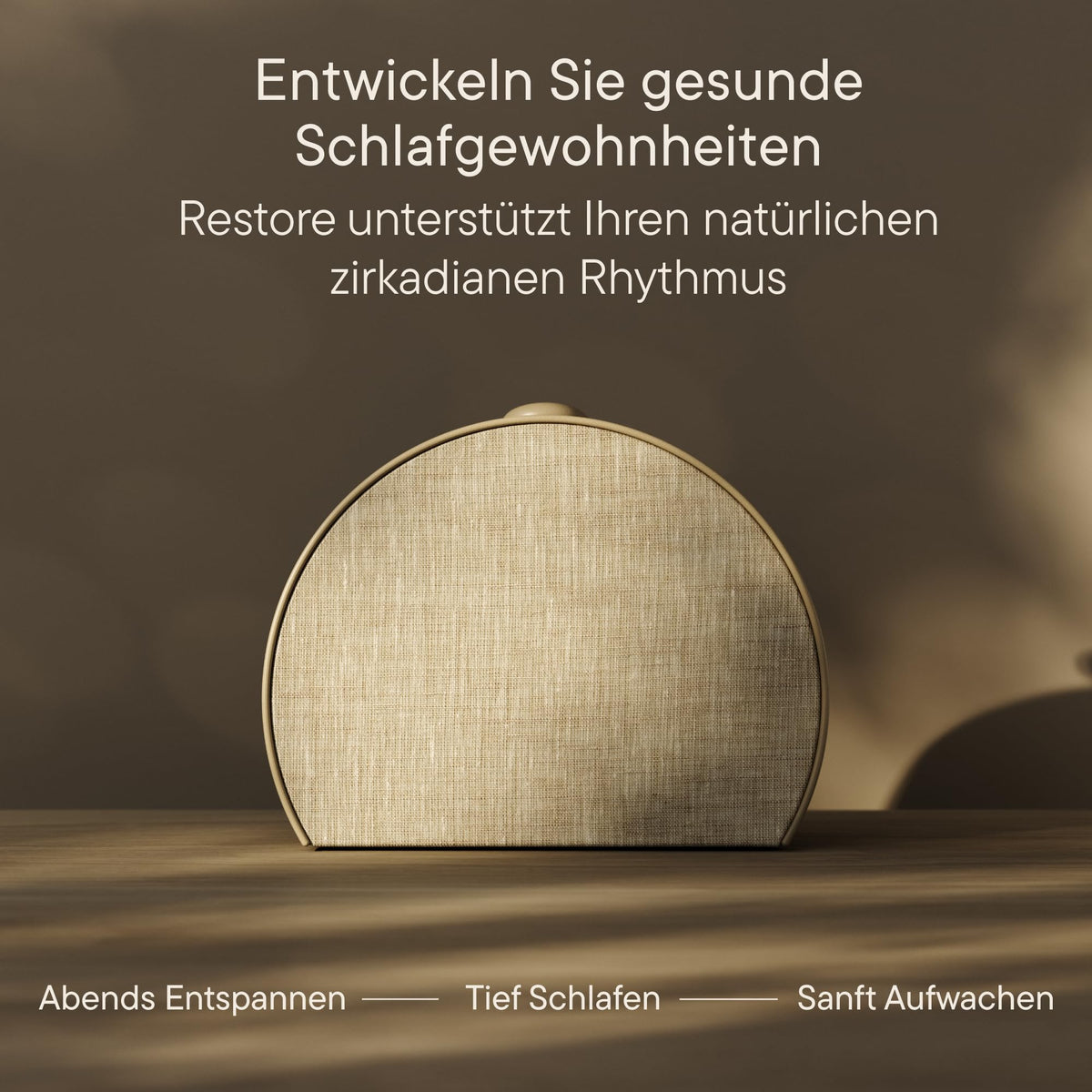 Sonnenaufgangswecker Soundmaschine Restore 3 smartes Licht über 80 Schlafklänge Bluetooth dimmbares Display Sonnenaufgangssimulation Weiß