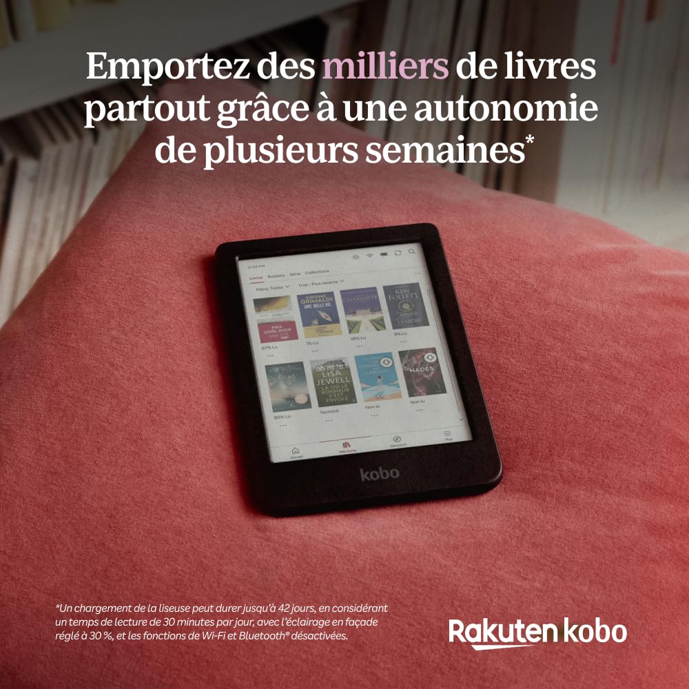 Liseuse eBook couleur Clara Colour écran E Ink Kaleido 3 6 pouces étanche avec stockage 16 Go
