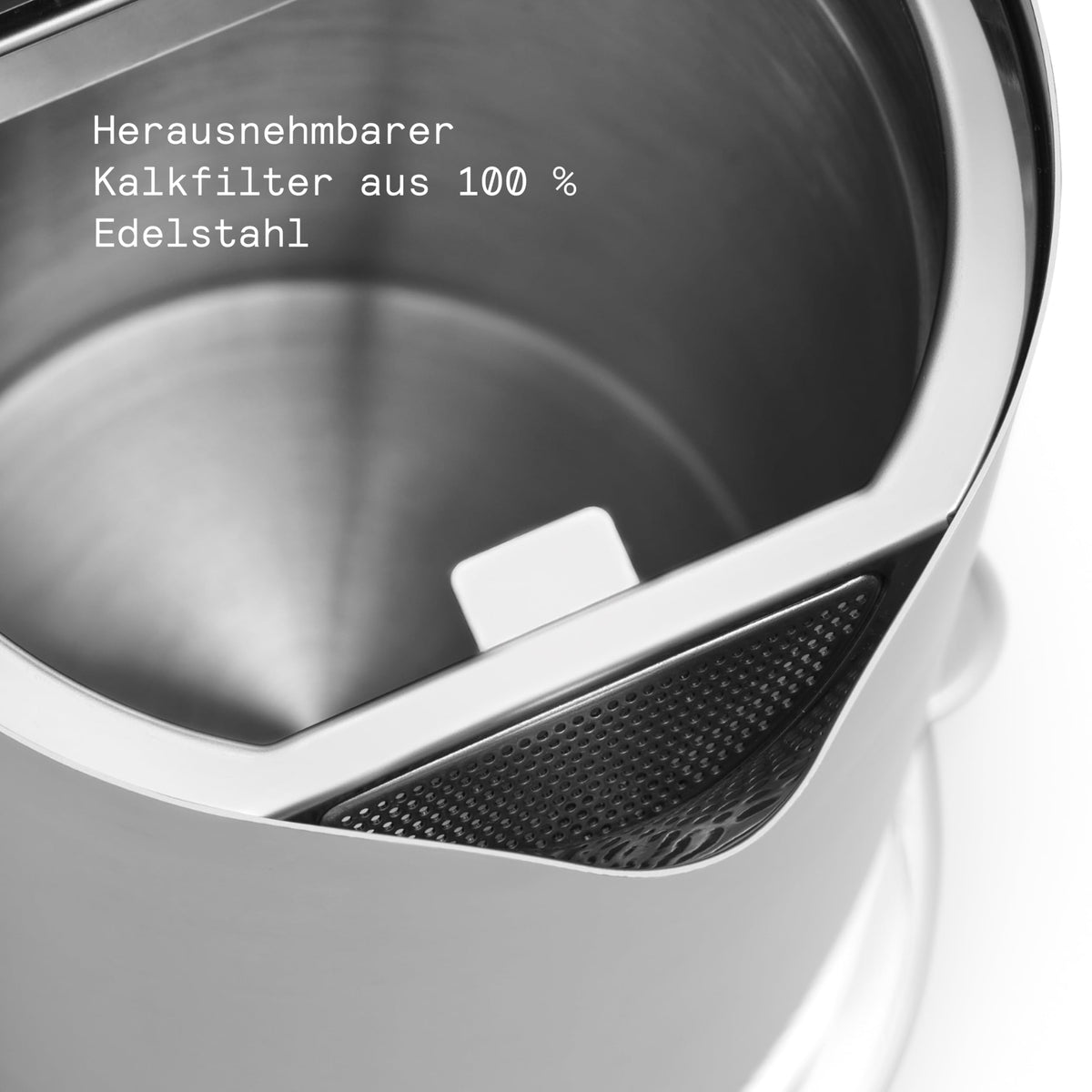 Wasserkocher aus Edelstahl mit Temperatureinstellungen, 1,2 L Fassungsvermögen, 360° drehbarem Sockel und tropffreiem Ausgießer