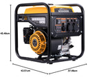 Générateur d'onduleur portable 3500 W à moteur 4 temps onde sinusoïdale pure pour alimentation électrique extérieure