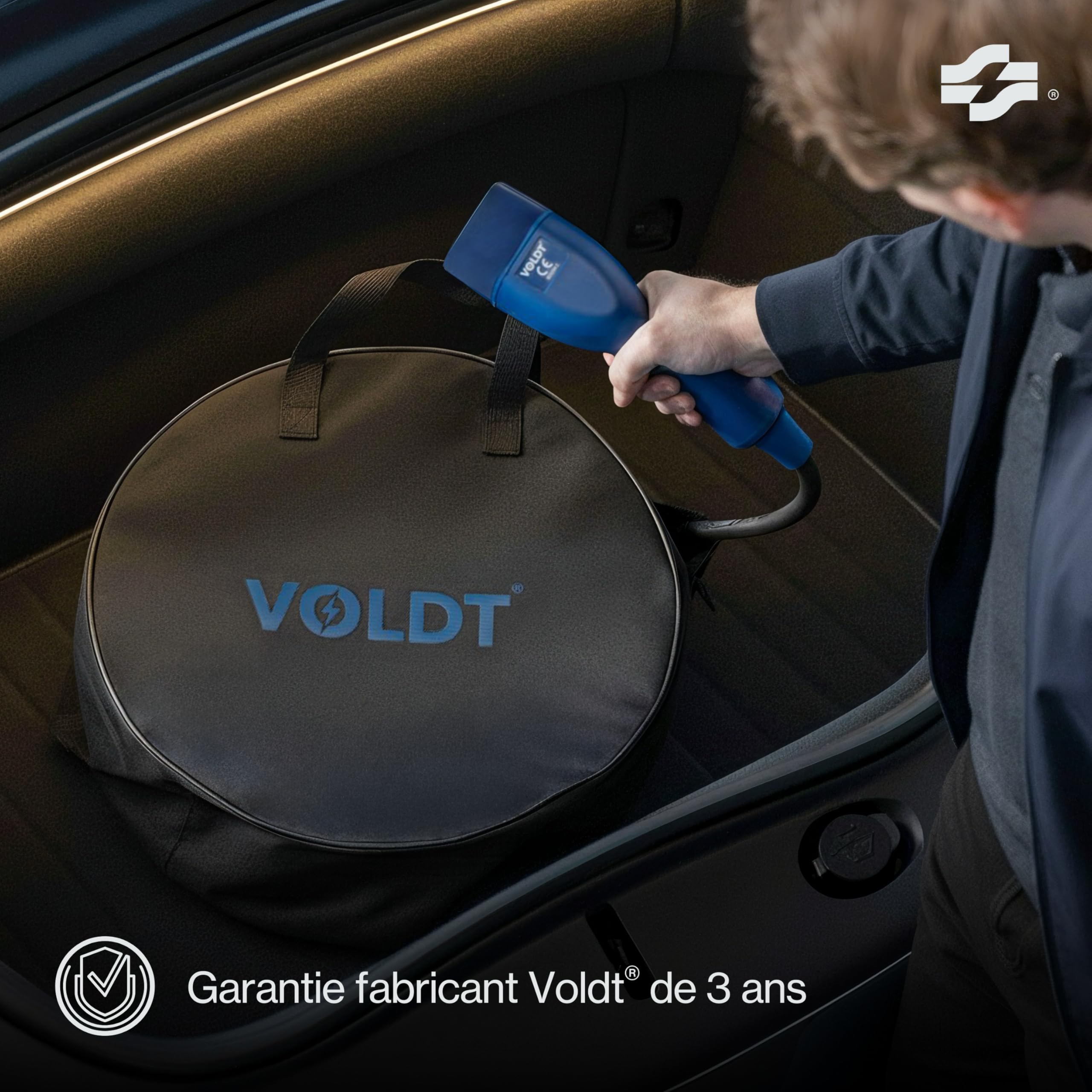 Câble de recharge Type 2 Schuko 3,7 kW réglable 8A 16A avec affichage numérique pour voiture électrique longueur 5 m