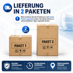 Paketbox mit Briefkasten und Paketfach 112 x 50 x 39 cm 85 L abschließbar aus verzinktem Stahl mit 4 Schlüsseln Anthrazit
