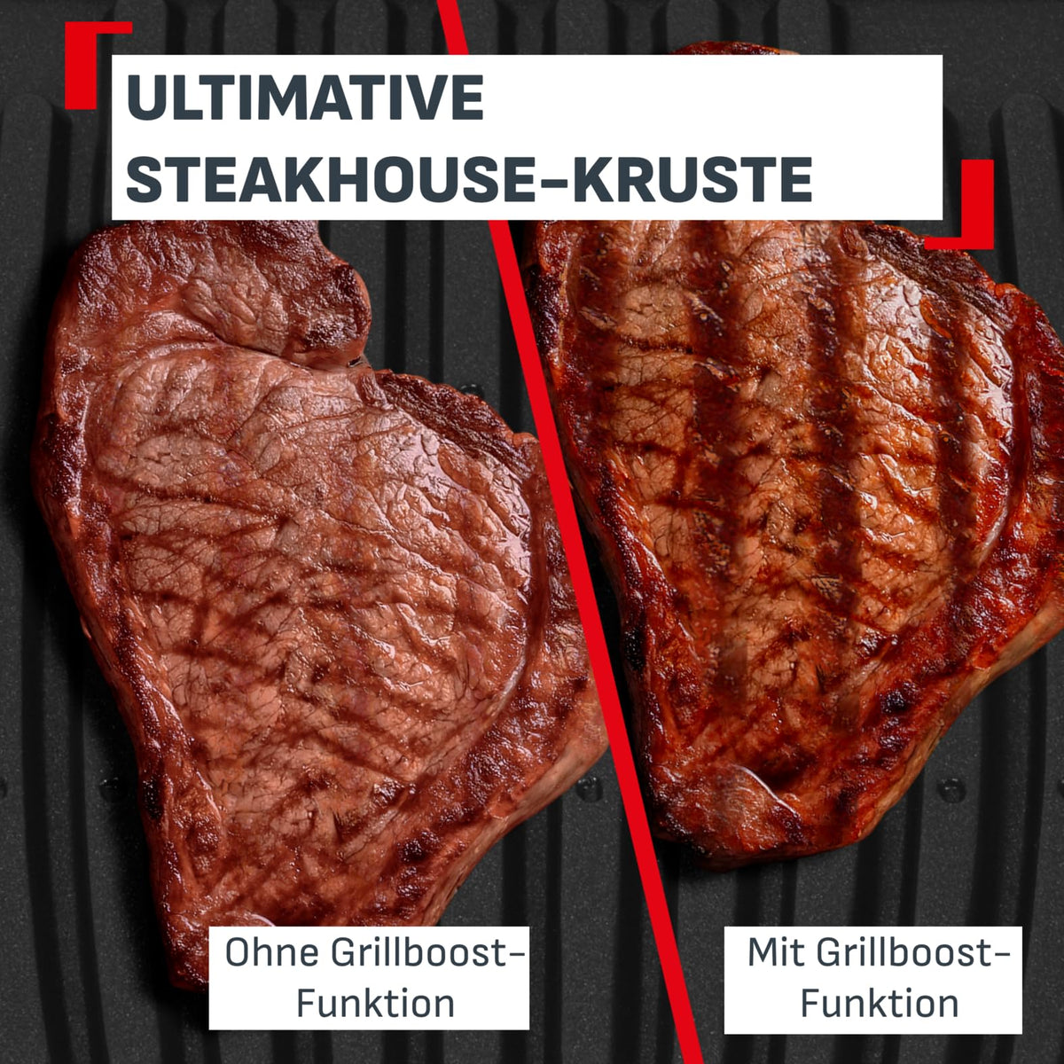 OptiGrill Elite XL Kontaktgrill mit automatischer Garzeitanpassung, 16 Programmen und Grillboost-Funktion, für bis zu 8 Personen