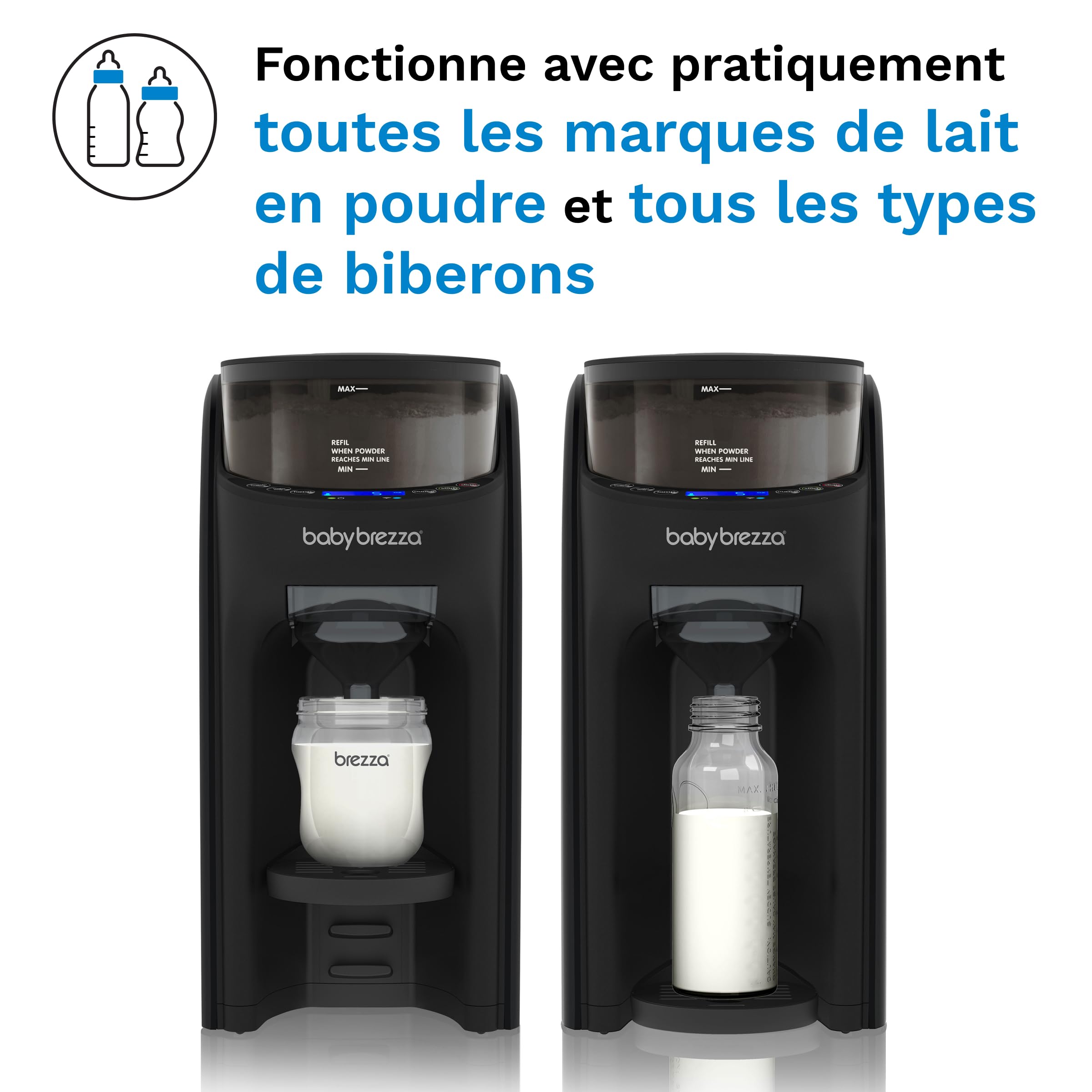 Préparateur de biberons automatique Formula Pro Advanced préparation lait en poudre et eau réglable 60-300 ml