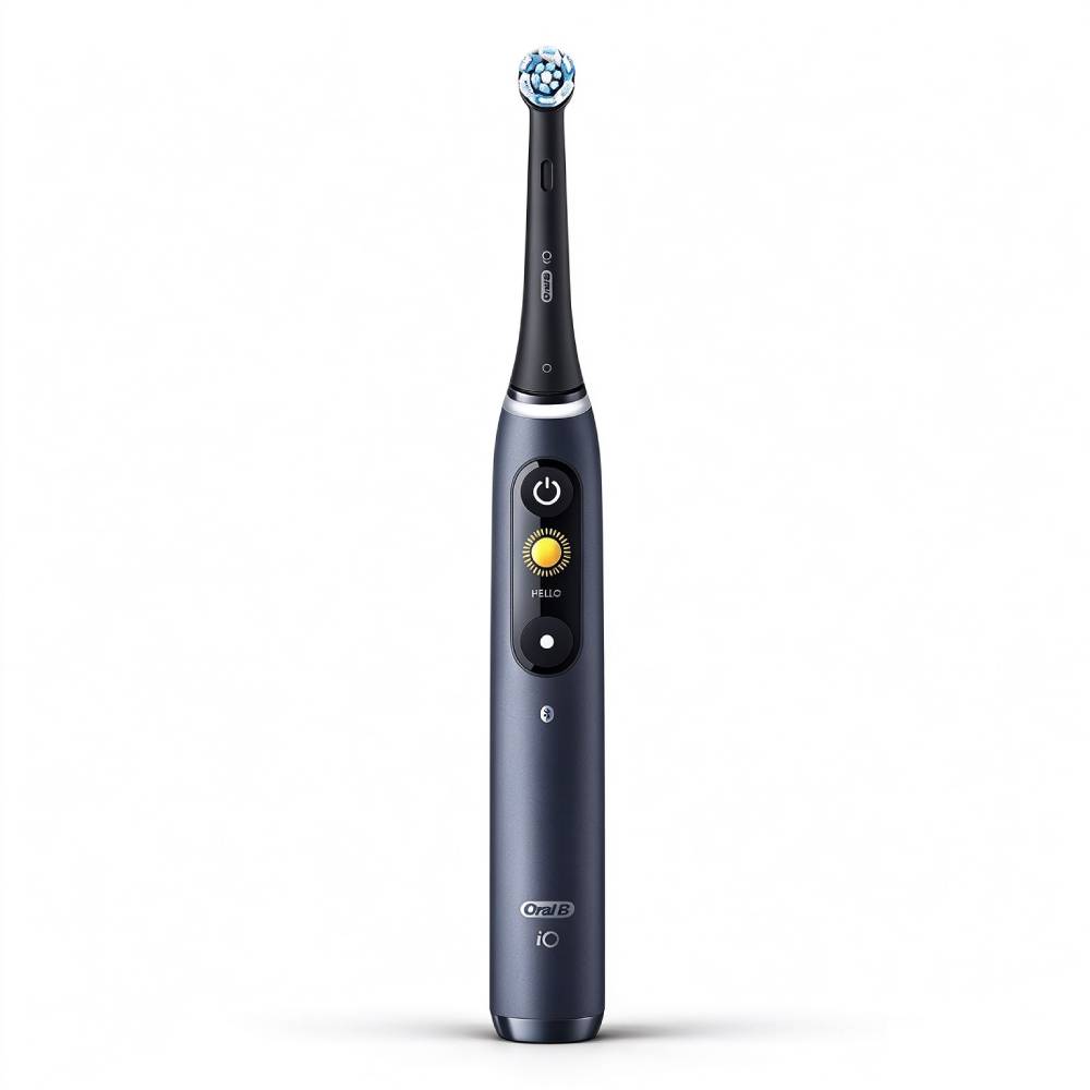 Elektrische Zahnbürste iO Series 8 mit Magnet-Technologie, OLED-Display und Reise-Etui in Black Onyx