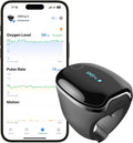Finger Pulsoximeter O2Ring-S für die Schlafüberwachung mit Vibrationsalarm, 24 Std Akkulaufzeit, Bluetooth und 4 x 10 Std Speicher
