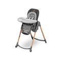 Chaise haute bébé évolutive Minla 2713750110 réglable 9 hauteurs 5 inclinaisons pliable jusqu'à 60 kg Essential Graphite