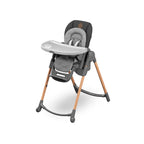 Chaise haute bébé évolutive Minla 2713750110 réglable 9 hauteurs 5 inclinaisons pliable jusqu'à 60 kg Essential Graphite