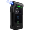 Alkoholtester X mit elektrochemischem Sensor 2 AAA-Batterien Transporttasche und 6 Mundstücken