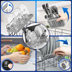 Lave-vaisselle de table DW5 BK 950W compact 7 programmes de lavage écran tactile séchage