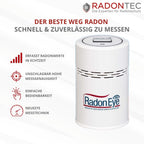 Digitales Radonmessgerät RadonEye RD200 für Zuhause, Keller und Arbeitsplatz mit Echtzeitmessung, App und Langzeitmessung