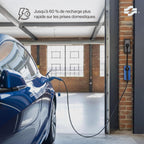 Câble de recharge Type 2 Schuko 3,7 kW réglable 8A 16A avec affichage numérique pour voiture électrique longueur 5 m