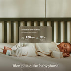 Moniteur bébé intelligent Dream Sock suivi fréquence cardiaque oxygène sommeil en temps réel WiFi Bluetooth rose