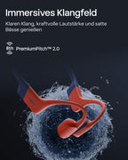 Knochenschall-Schwimmkopfhörer OpenSwim Pro S711 mit 32 GB MP3-Player und Bluetooth, Rot