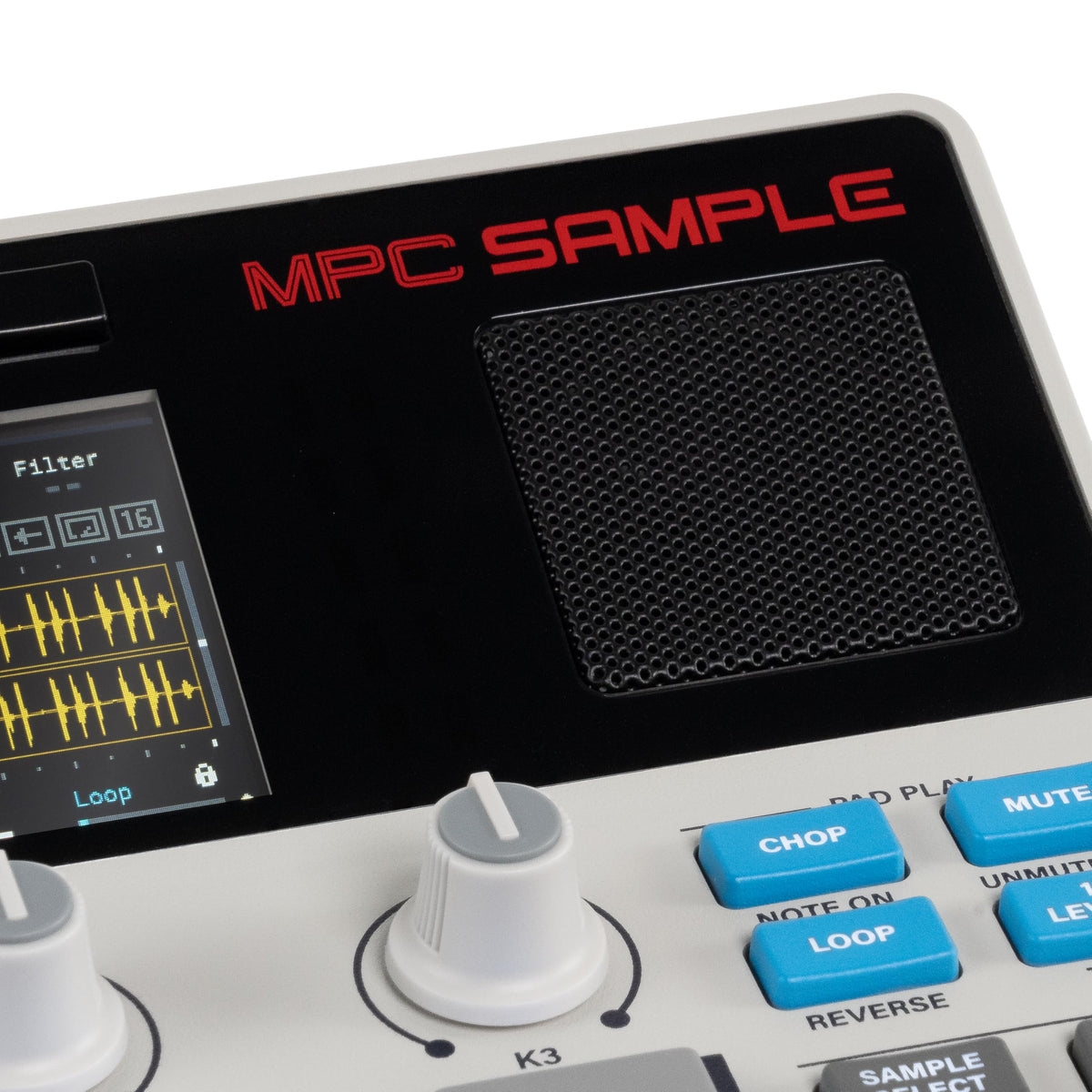 Tragbarer Sampler MPC Sample mit Akku, Lautsprecher und Mikrofon, 16 MPC-Pads und USB-C