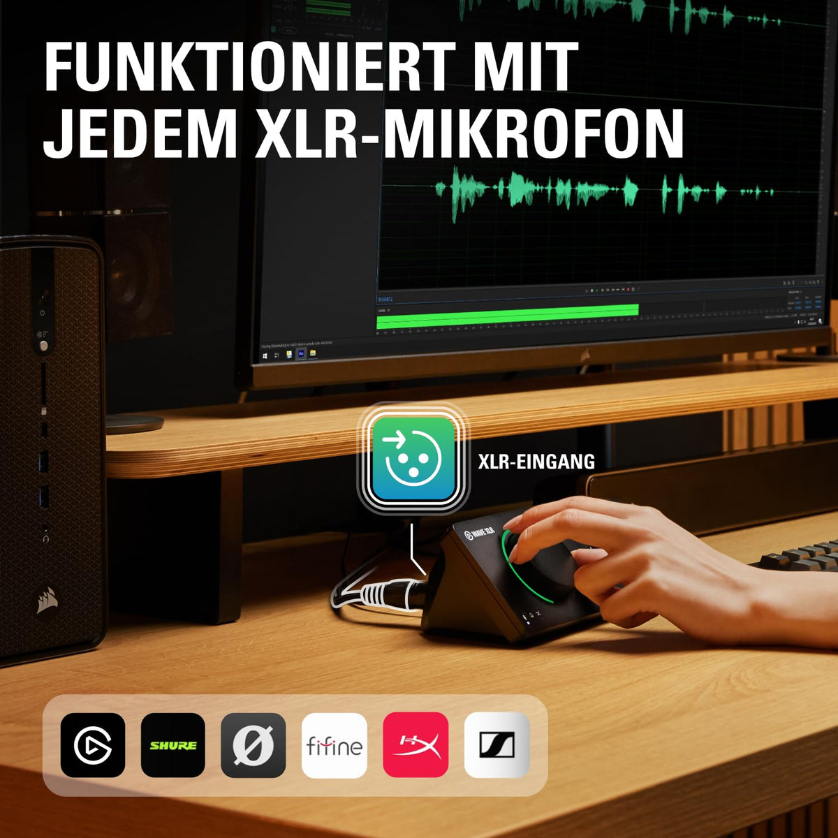 USB-Audio-Interface und DSP-Mixer Wave XLR MK.2 mit 2 Kanälen für Windows 11 und macOS 14.2