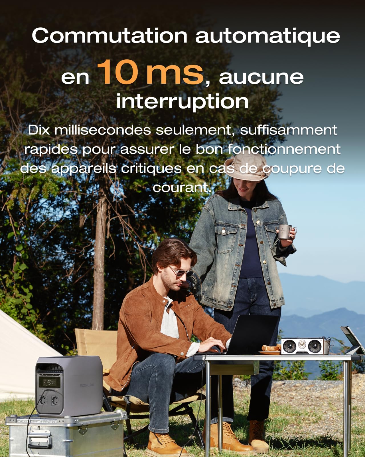 Station électrique portable Delta 3 Classic 1024 Wh batterie LiFePO4 puissance de sortie 1800 W