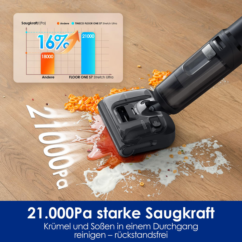 Nass-Trockensauger Floor ONE S7 Stretch Ultra mit DualBlock und FlashDry-Selbstreinigung, 50 Min Laufzeit