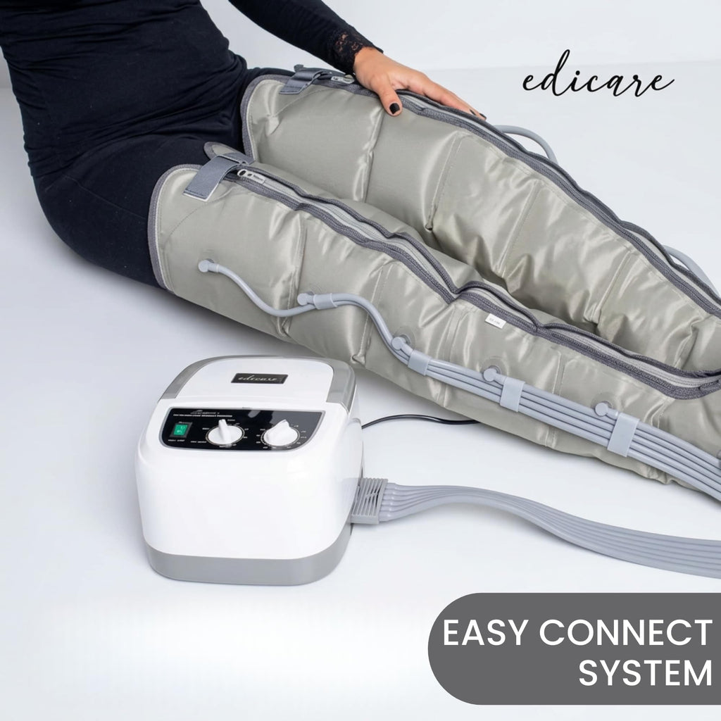 Appareil de pressothérapie jambes et pieds EDIC-0086 massage par compression drainage lymphatique avec boucles de jambe