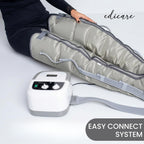 Appareil de pressothérapie jambes et pieds EDIC-0086 massage par compression drainage lymphatique avec boucles de jambe