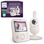 Babyphone vidéo SCD891/26 avec caméra écran 3,5 pouces zoom numérique x4 vision nocturne audio berceuses et capteur température