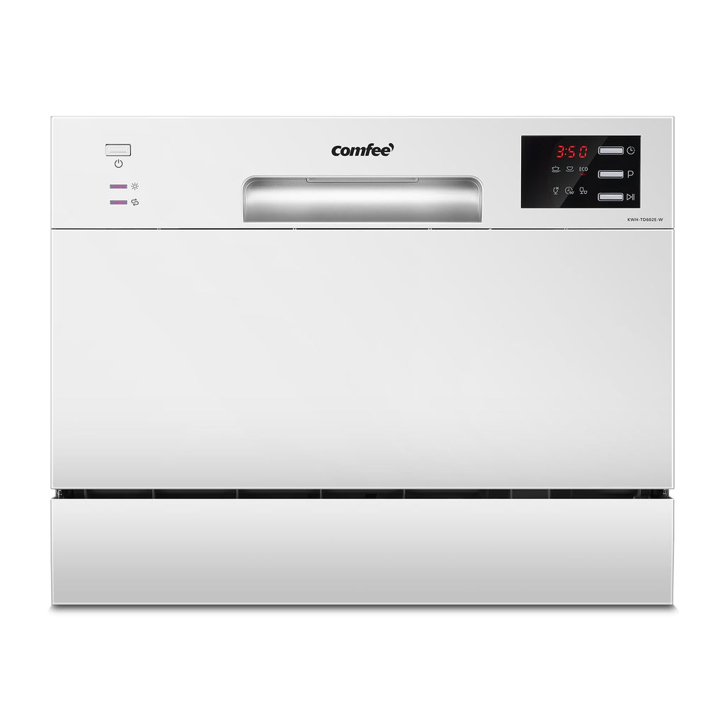 Lave-vaisselle compact TD602E-W 6 couverts 6 programmes écran LED démarrage différé 47 dB