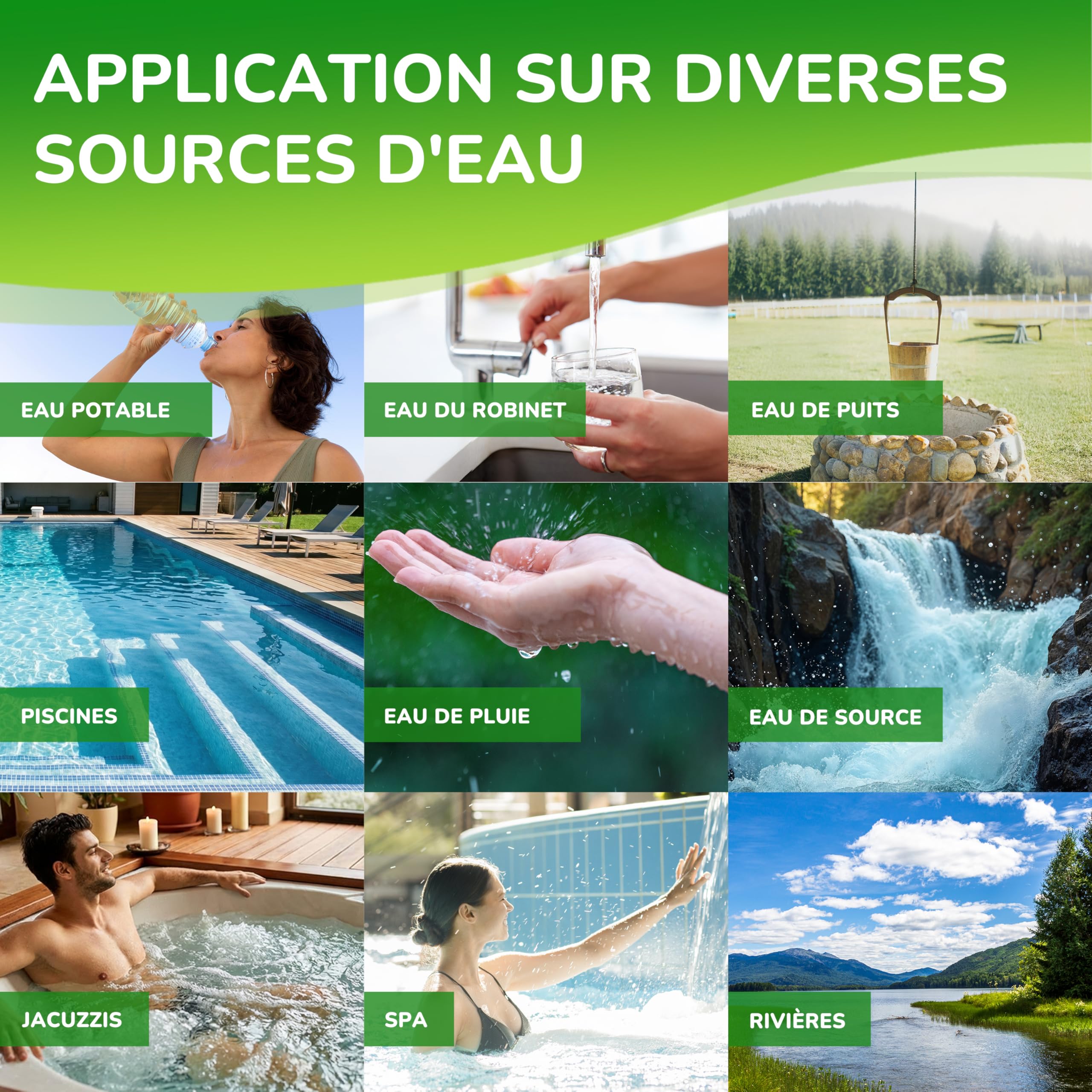 Testeur électronique de piscine photomètre 2.0 pour mesure du pH et du chlore avec 170 comprimés de test