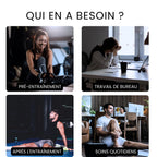 Appareil de pressothérapie jambes et pieds avec 6 modes et 4 chambres compression portable avec sac