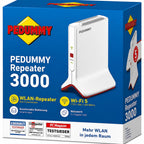 WLAN Repeater FRITZ!Repeater 3000 Tri-Band Mesh bis 3000 MBit/s mit 2 Gigabit-LAN-Anschlüssen und Netzwerkkabel