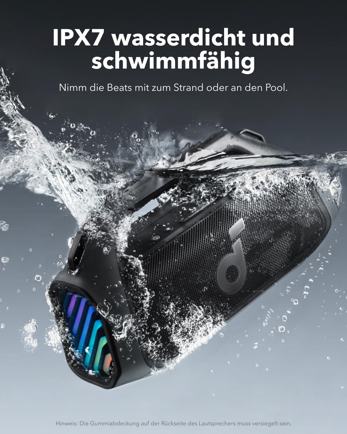 Bluetooth-Lautsprecher Boom 2 Plus 140 W Stereo IPX7 wasserdicht 20 Stunden Akkulaufzeit 30 W Schnellladung integrierte Powerbank