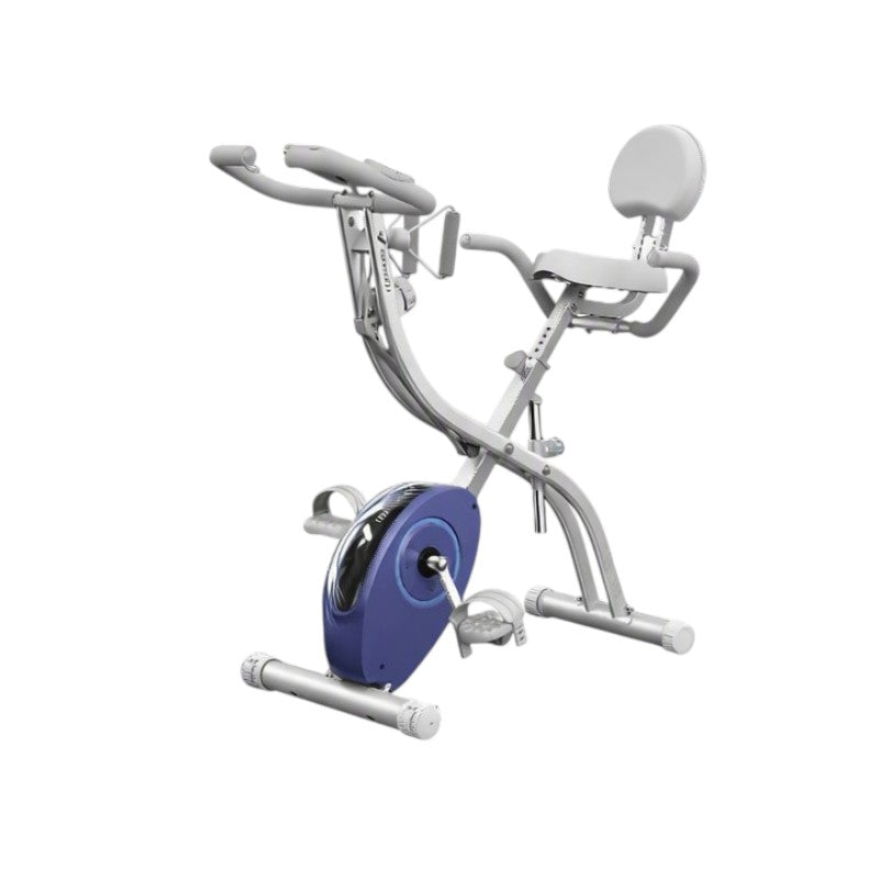 Vélo d'appartement pliable MR-S15H1 résistance magnétique 16 niveaux écran LCD avec application et bande de résistance