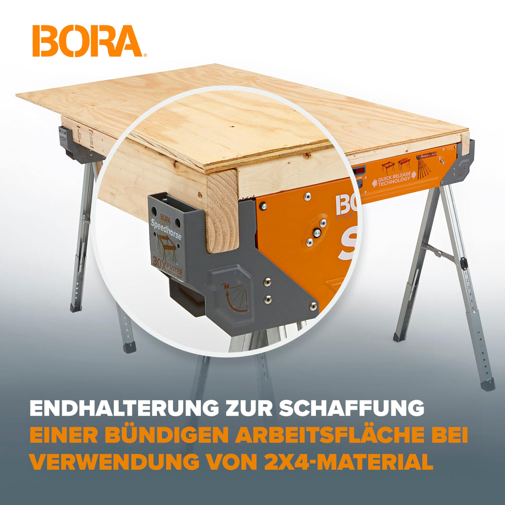 Arbeitsböcke höhenverstellbar 2er Set Speedhorse XT PM-4550T, klappbar bis 91 cm, 680 kg pro Bock