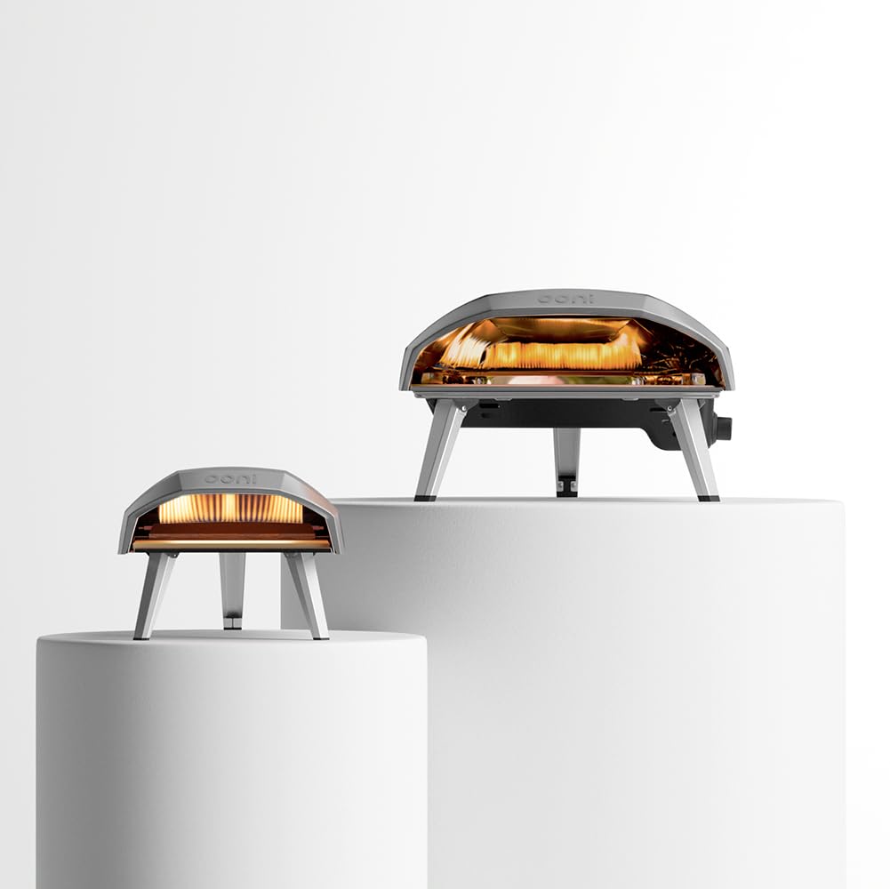Gas-Pizzaofen Koda 12 für 50 mBar bis 500 °C mit 30 cm Backfläche und tragbarem Design für Garten und Balkon